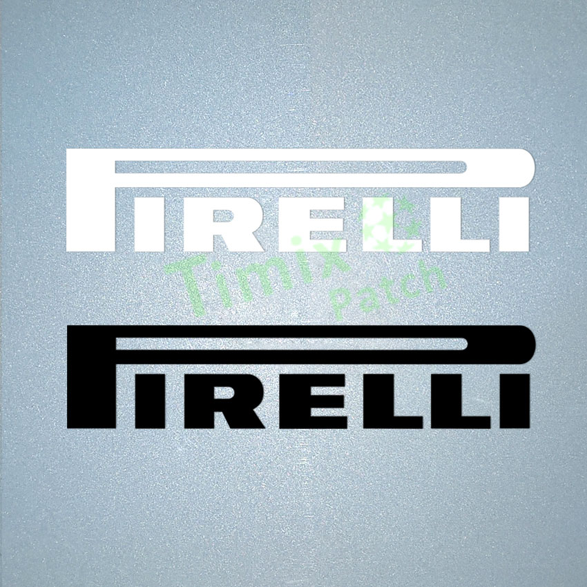 Sticker Autocollant Pirelli Sponsor Blanc p01