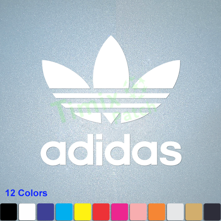 adidas logo sticker for clothes