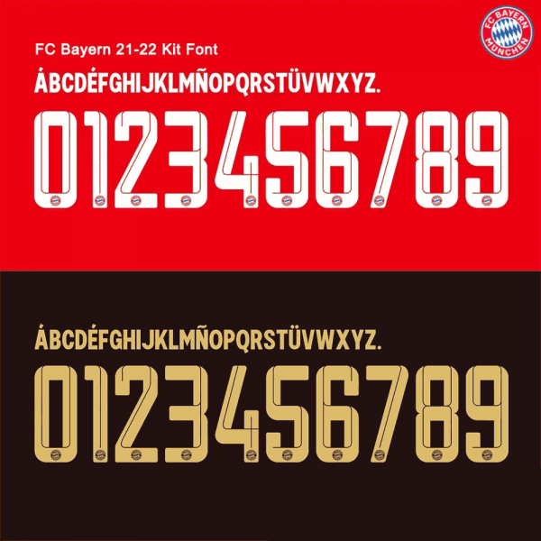 FC Bayern 21-22 Kit Font