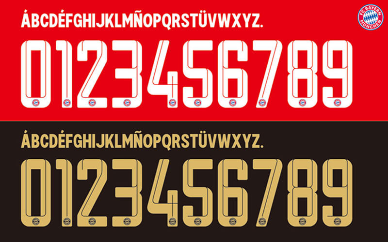 FC Bayern Munich 21-22 Kit Font