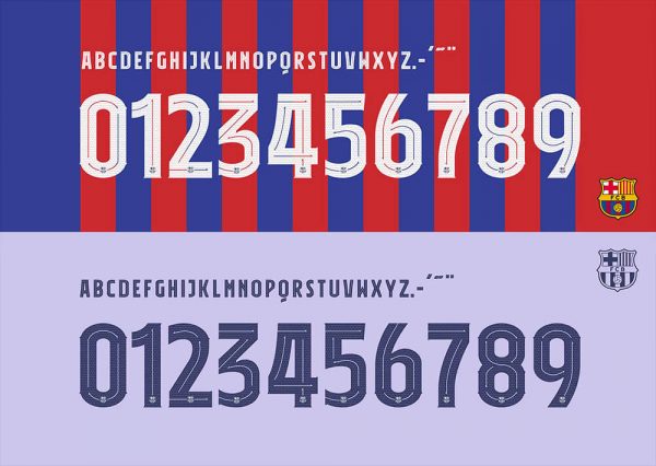 FC Barcelona 21-22 Kit Font