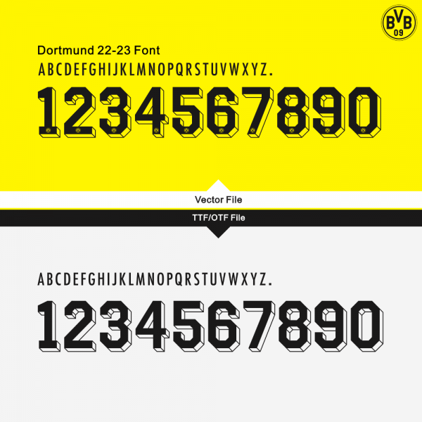 Dortmund 22-23 Kit Font