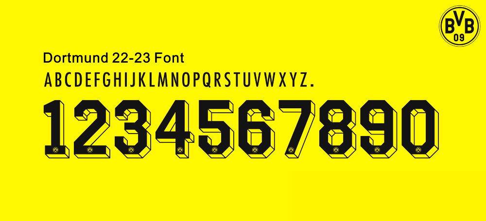 BVB-Dortmund 2022-23 Font