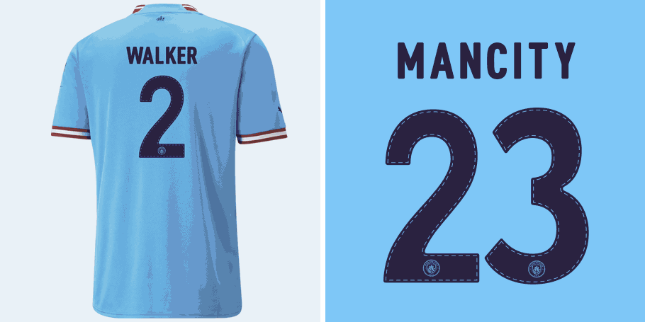 Manchester City 22-23 font