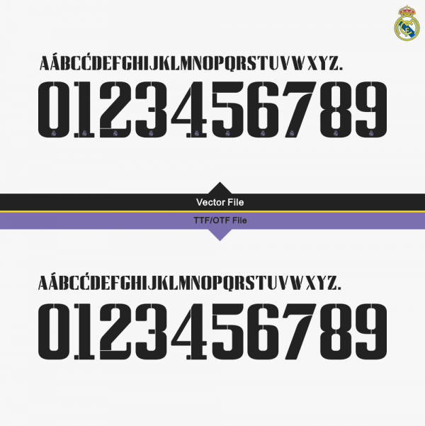 Real Madrid 22-23 Kit Font