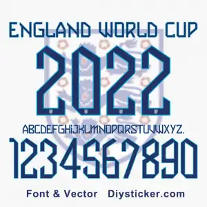 England 2022 World Cup Kit Font