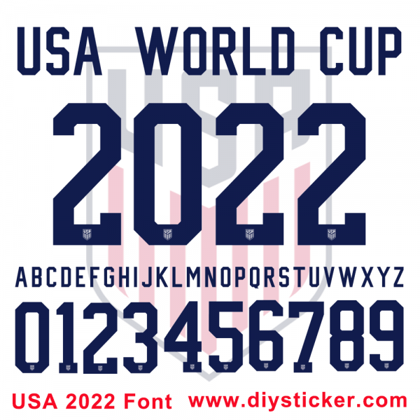 USA 2022 Font