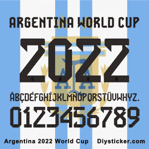 Argentina 2022 World Cup Fonts