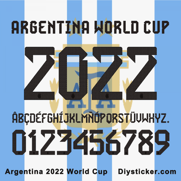 Argentina 2022 World Cup Fonts