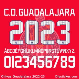 Chivas Guadalajara 2022-2023 Font