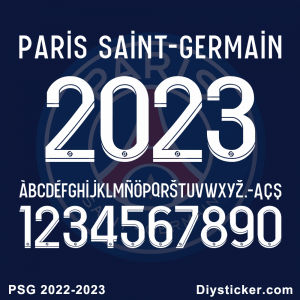 PSG 2022-2023 Font