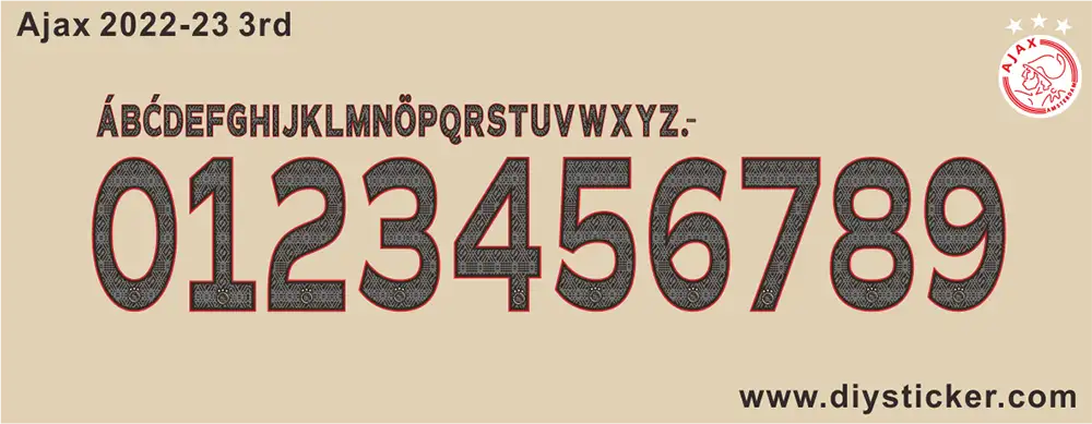 AFC Ajax 2022-2023 3rd Font