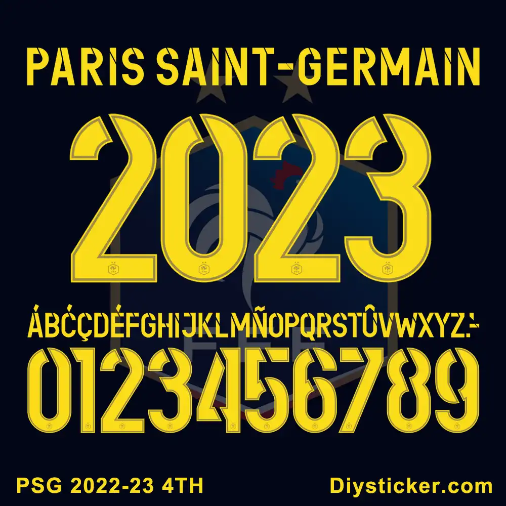 PSG 2022-2023 4TH Font
