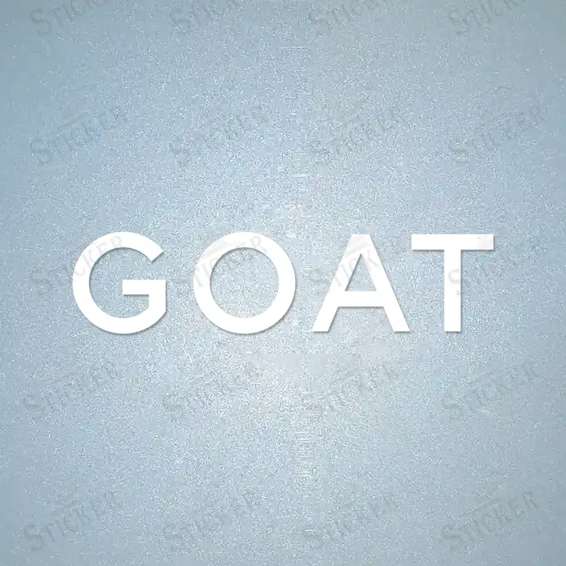 PSG Goat sponsor patch white