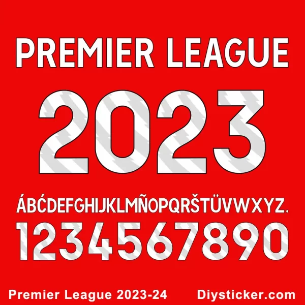 Premier League 2023-2024 Font Vector