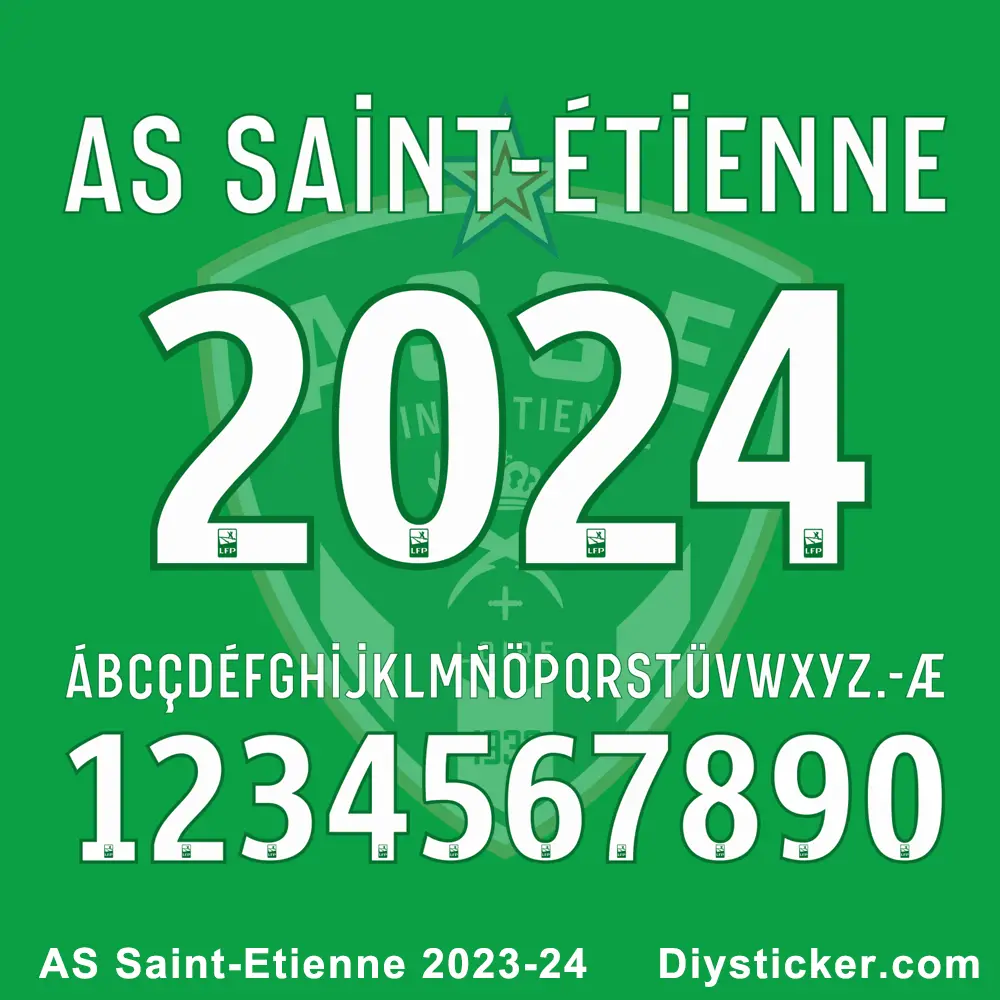 AS Saint-Etienne 2023-24 Font