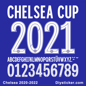 Chelsea 2020-2022 Font Vector Download.