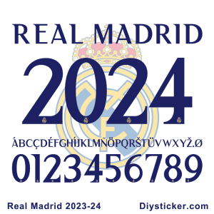 Real Madrid 2023-2024 Font Download.
