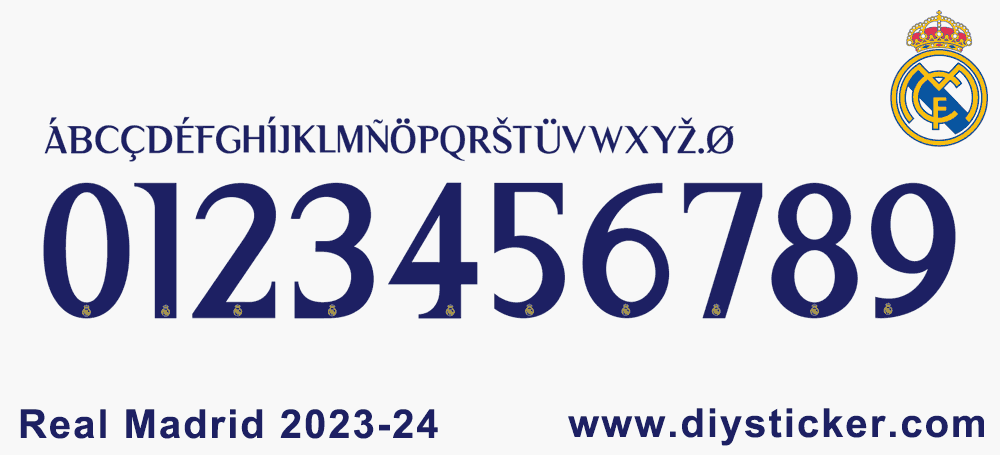 Real Madrid 2023-24 font Download