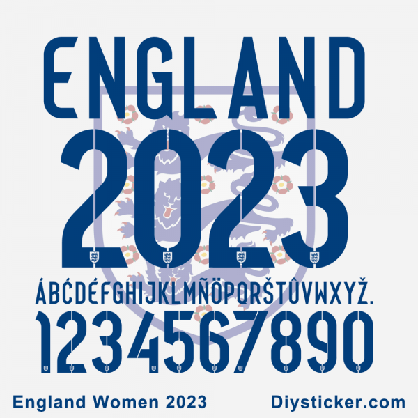 England Women 2023 Font Vector Download