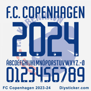 FC Copenhagen 2023-24 Font Vector Download