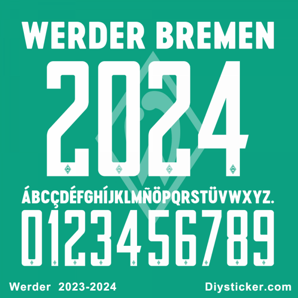 Werder 2023-2024 Font Vector Download.
