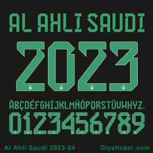 Al Ahli 2023 Font