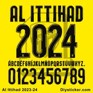 Al Ittihad 2023-2024 Font
