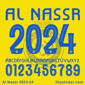 Al Nassr 2023-24 Font Vector Download