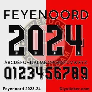 Feyenoord 2023-24 Font Vector Download