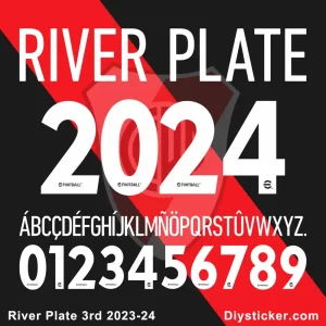 River Plate 2023-2024 Font Vector Download