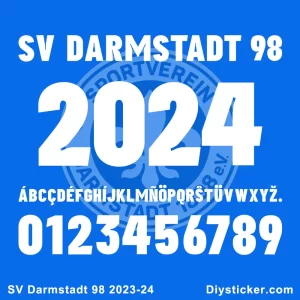SV Darmstadt 2023-24 Font Vector Download