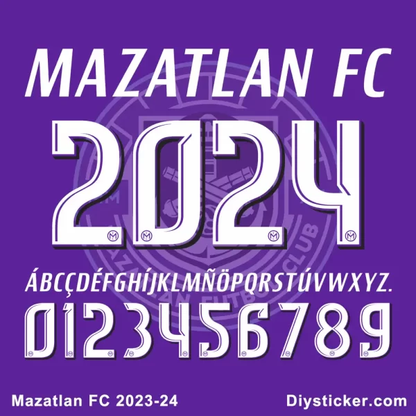 Mazatlan FC 2023-24 Font Download