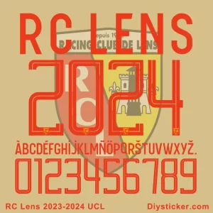 RC Lens 2023-2024 UCL Font Download