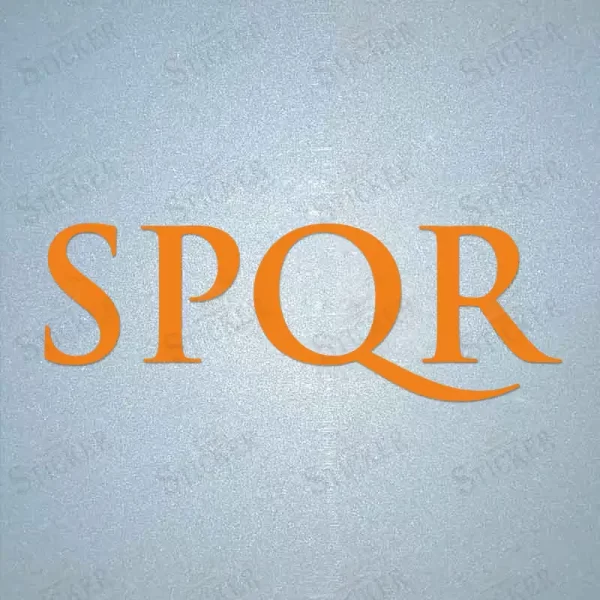 AS ROMA SPQR Sponsor Logo Football Shirt Sponsor Sticker