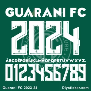 Guarani FC 2023-2024 Font Vector Download