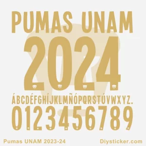 Pumas UNAM 2023-2024 Font Download