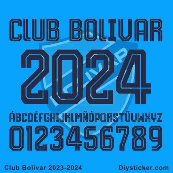Club Bolivar 2023-2024 Font Download