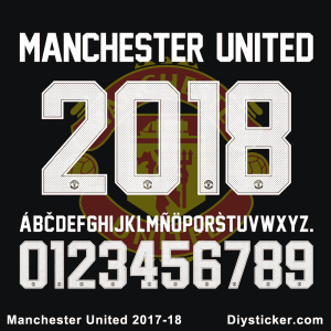 Manchester United 2017-2018 Font