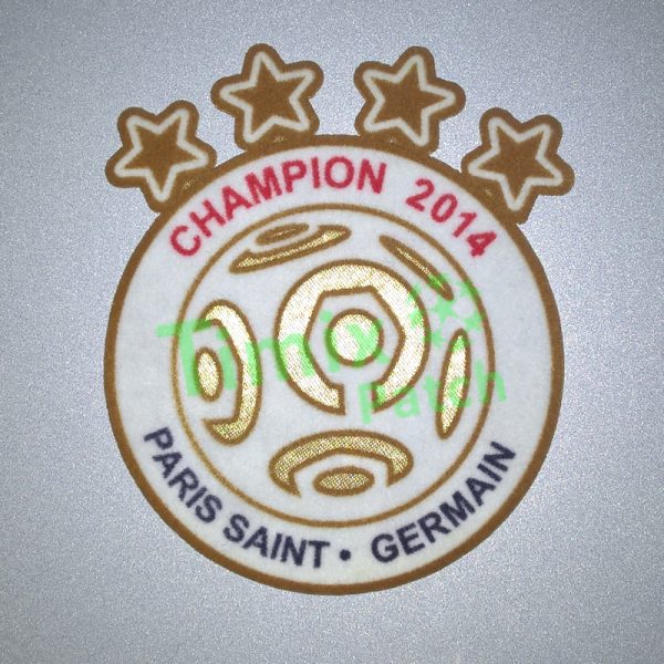 PARIS SAINT GERMAIN CHAMPIONS 2014 FOOTBALL PATCH PSG LIGUE SOCCER BADGE