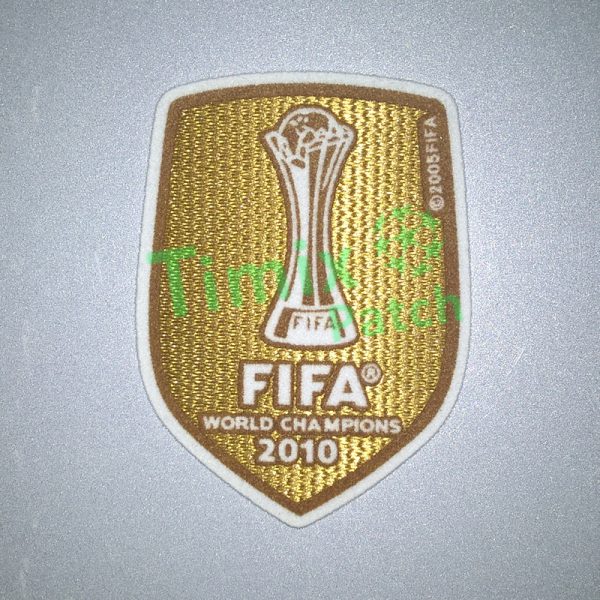 Inter Milan Fifa Club World Cup 2010 Winner Soccer Patch / Flock Badge