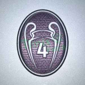 UEFA Champions League 4 Times Trophy Patch / Badge 2013-2014