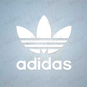 Adidas iron-on patch for clothing repair and DIY customization
