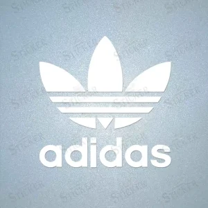 Adidas iron-on patch for clothing repair and DIY customization