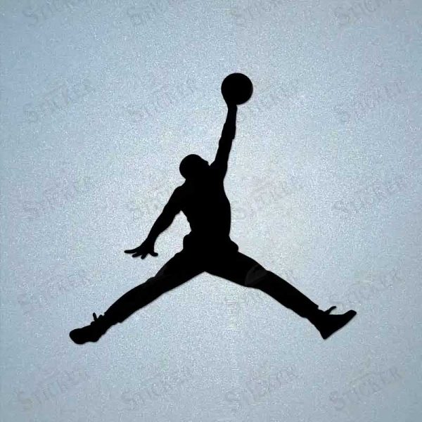 Jumpman iron-on patch with iconic Air Jordan logo for DIY clothing and logo repair