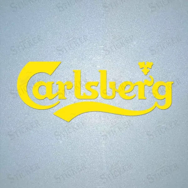 Carlsberg Sponsor Patch Yellow Carlsberg Sponsor Patch