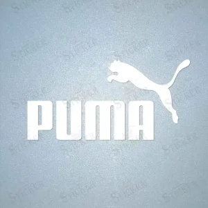 Puma iron-on patch for sportswear repair and sneaker customization