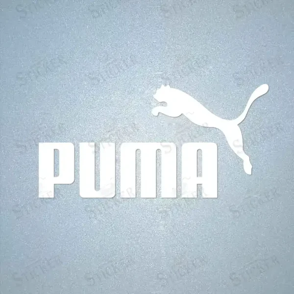 Puma iron-on patch for sportswear repair and sneaker customization