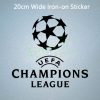 UEFA Champions League Logo Patch - 20cm Iron-On 20cm Wide UEFA Champions League Iron-On Logo Patch for Jerseys