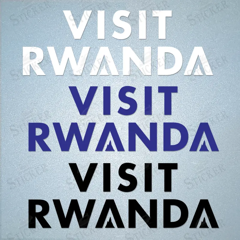 Arsenal 2018/19 Visit Rwanda Arm Sponsor Sleeve Shirt Soccer Print Home / Away Iron-on Stickers